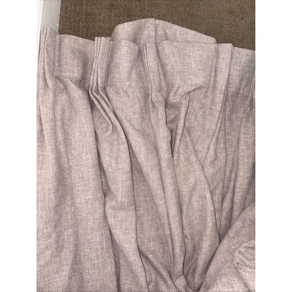 HEAVY CUSTOM MADE DRAPES PINCH PLEAT CURTAIN cotton linen blend 108x80 single